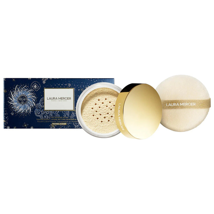 Laura Mercier The Guiding Star Translucent Loose Setting Powder & Puff Set - $59 Value