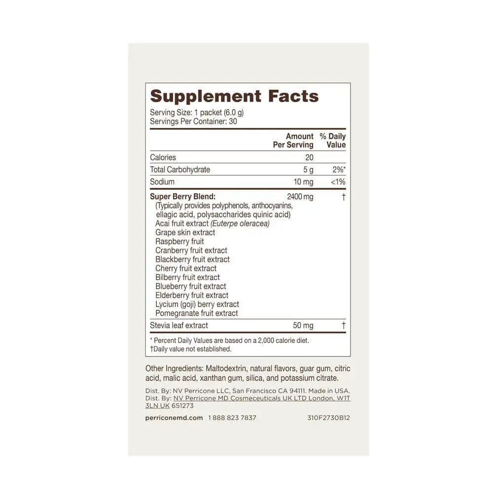 Perricone MD Super Berry With Acai Supplement Powder