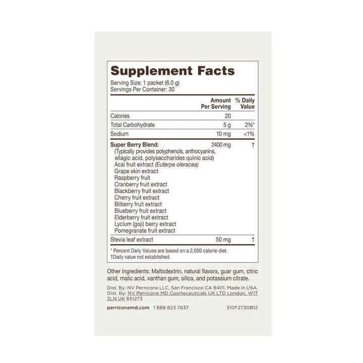 Perricone MD Super Berry With Acai Supplement Powder