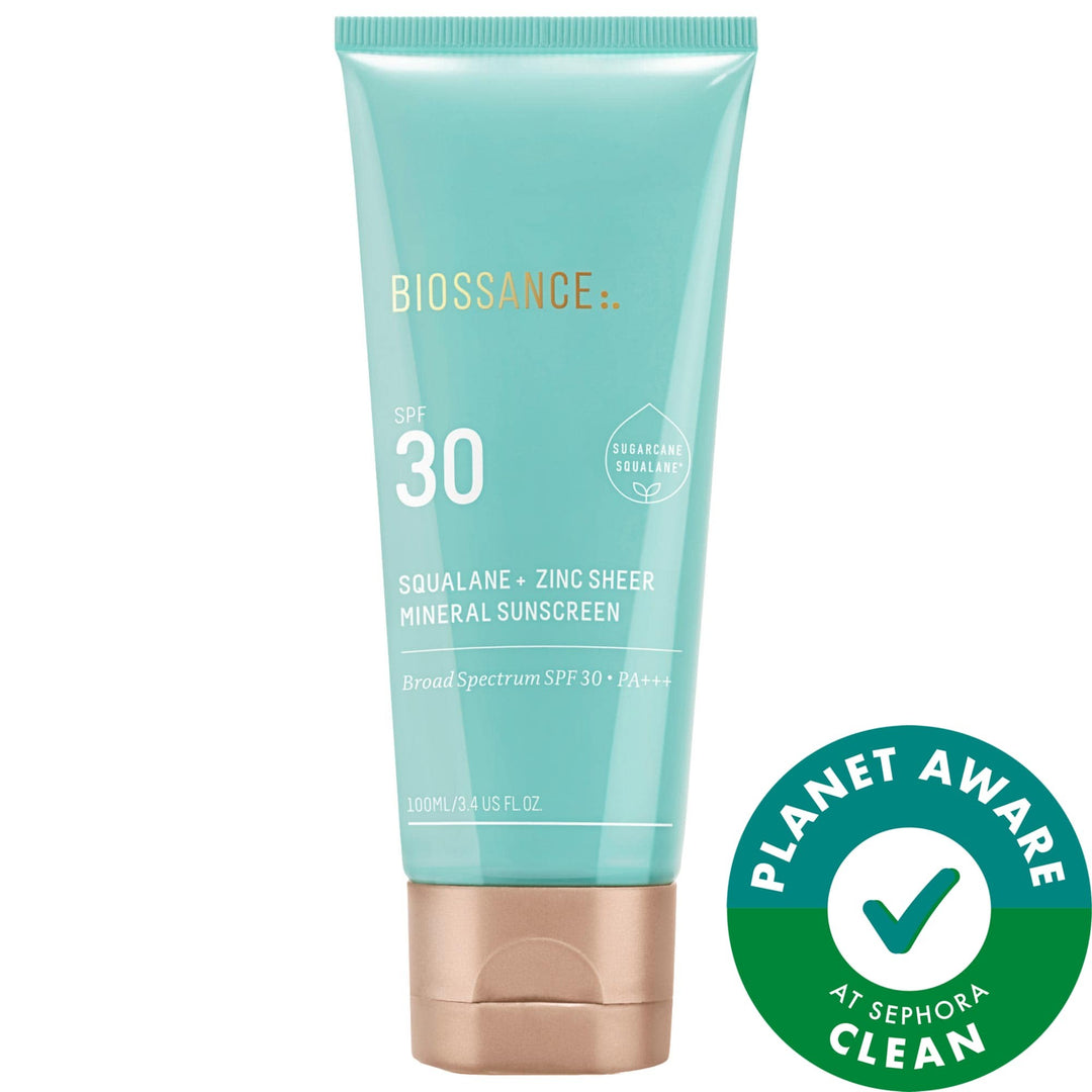 Biossance Squalane + Zinc Sheer Mineral Sunscreen SPF30
