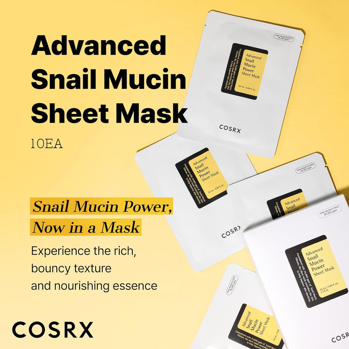 COSRX Advanced Snail Mucin Power Sheet Mask 10 Sheets