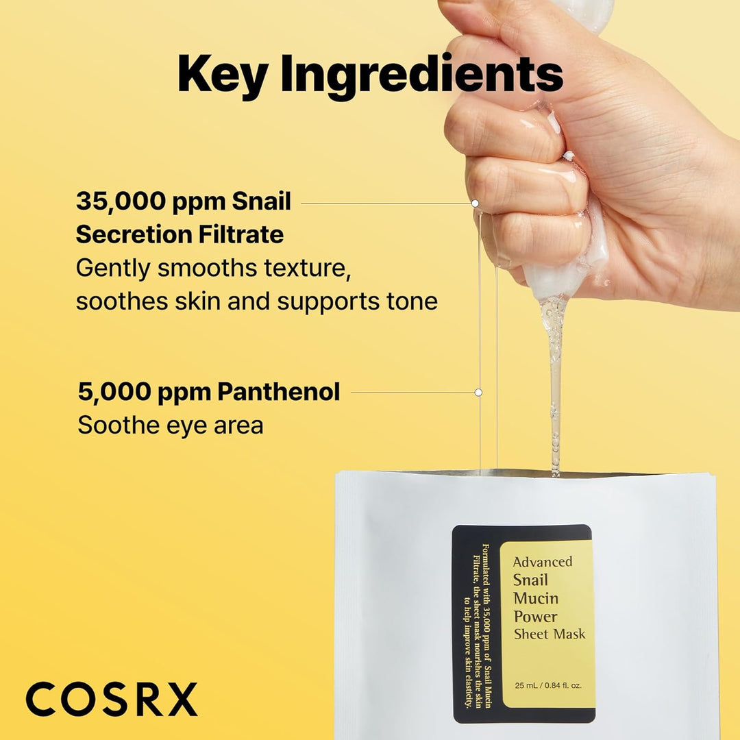 COSRX Advanced Snail Mucin Power Sheet Mask 10 Sheets