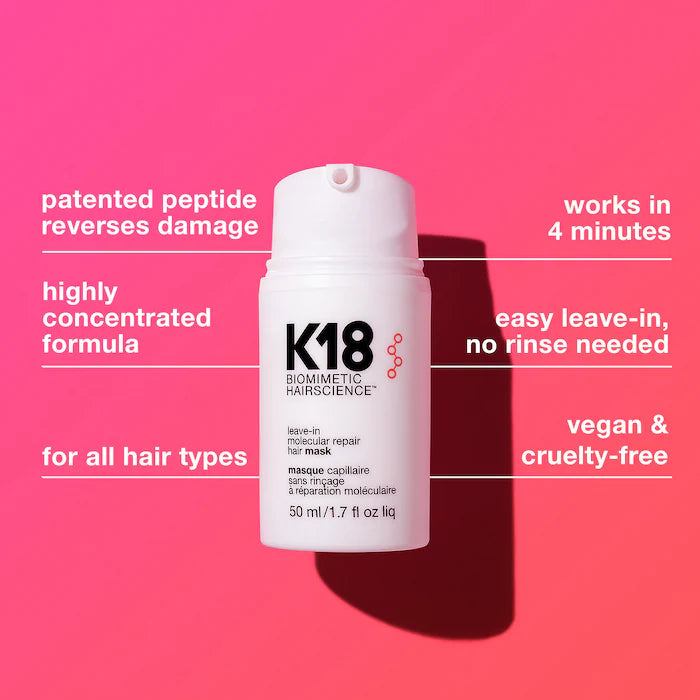 K18 Biomimetic Hairscience Leave-In Molecular Repair Hair Mask