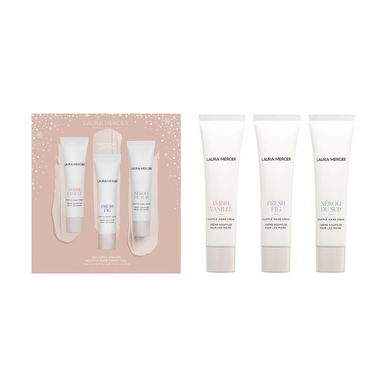 LAURA MERCIER ハンドクリームセット Laura Mercier Decadent Dreams Souffle Hand Cream Trio (Limited