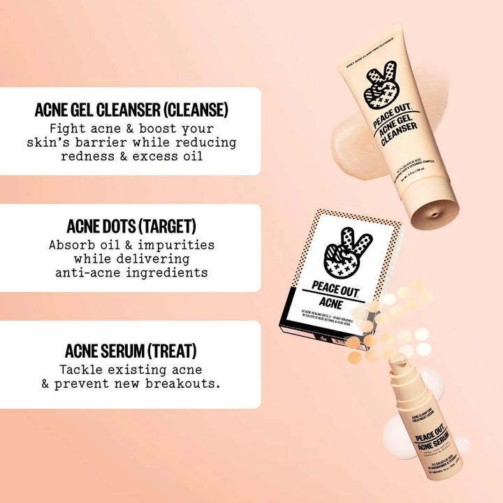 Peace Out 2% Salicylic Acid Acne Gel Cleanser