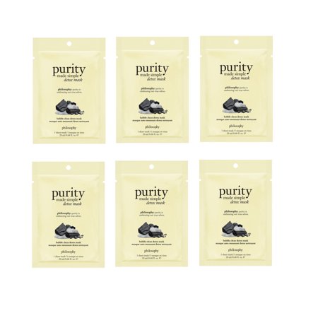 Philosophy Purity Made Simple Detox Mask - 6 Sheet Masks