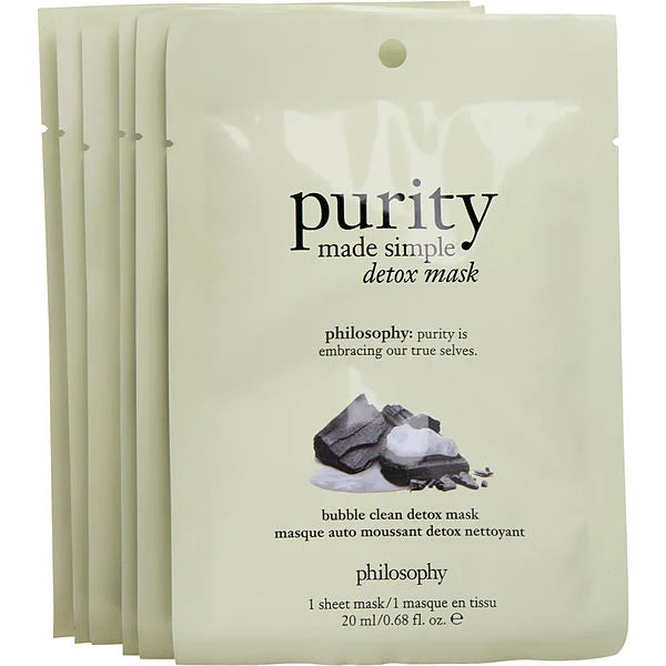Philosophy Purity Made Simple Detox Mask - 6 Sheet Masks