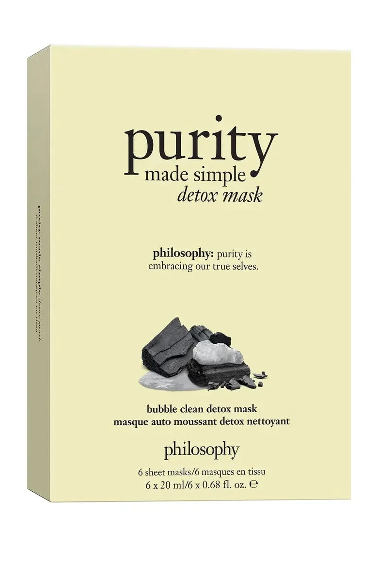 Philosophy Purity Made Simple Detox Mask - 6 Sheet Masks