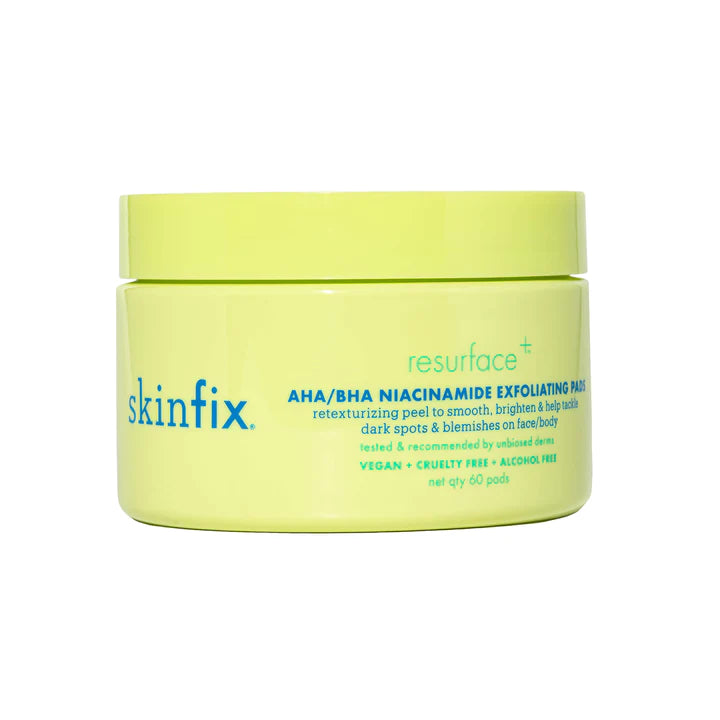 Skinfix Resurface+ AHA/BHA Niacinamide Exfoliating Pads