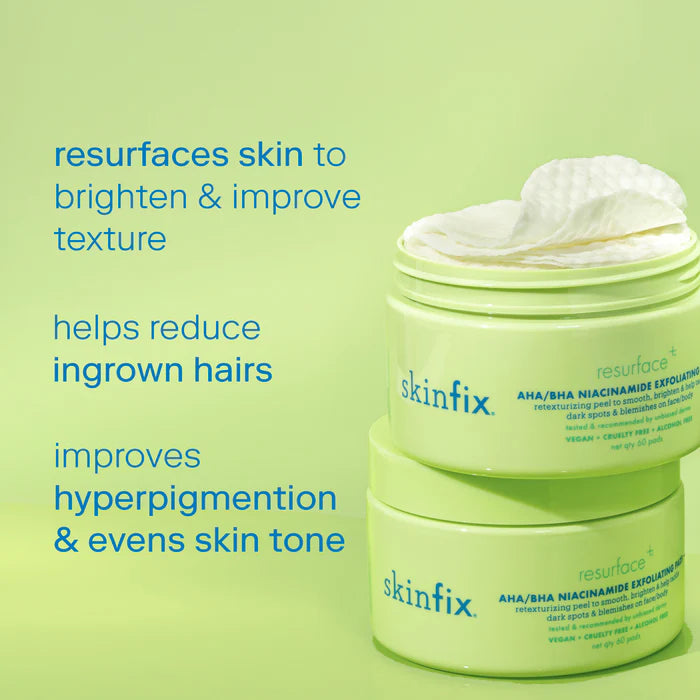 Skinfix Resurface+ AHA/BHA Niacinamide Exfoliating Pads