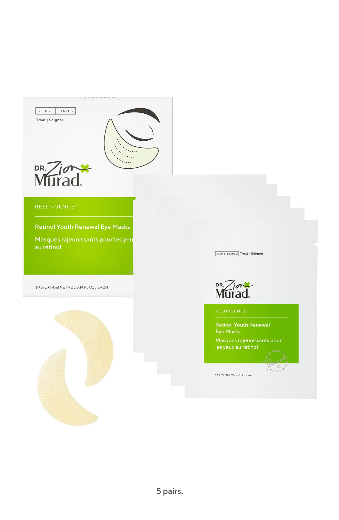 Murad Retinol Youth Renewal Eye Masks - 5 ct