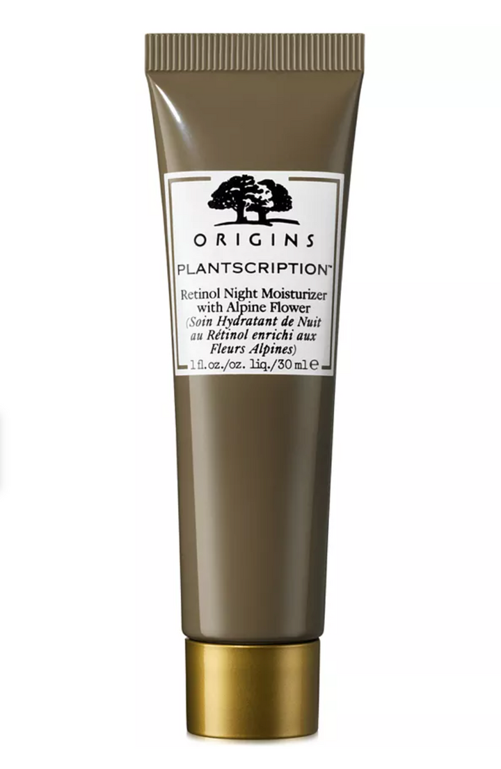 Origins Plantscription Retinol Night Moisturizer with Alpine Flower - Fights Dullness, Dryness, Lines, Pores & Uneven Skin Tone - 1 fl. oz / 29.6 mL