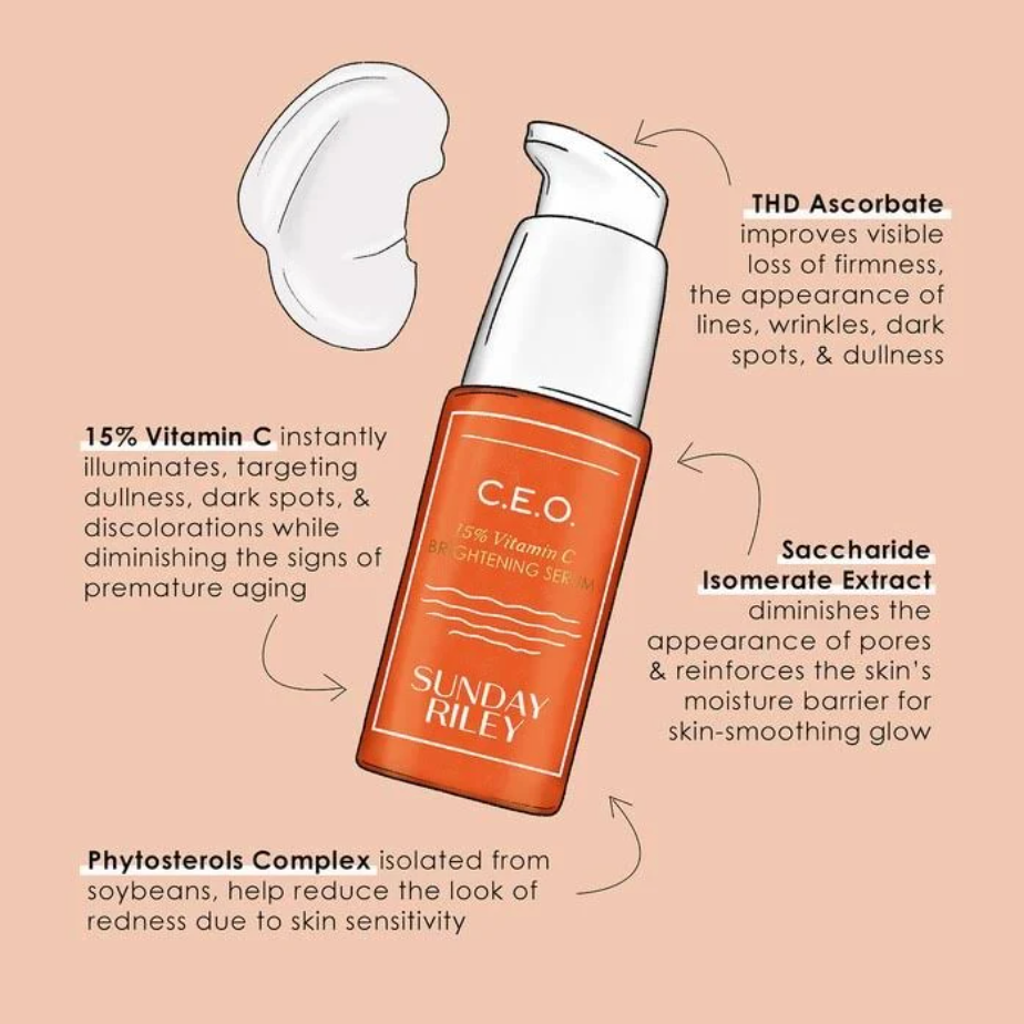 Sunday Riley C.E.O. 15% Vitamin C Brightening Serum - 1.7 fl oz