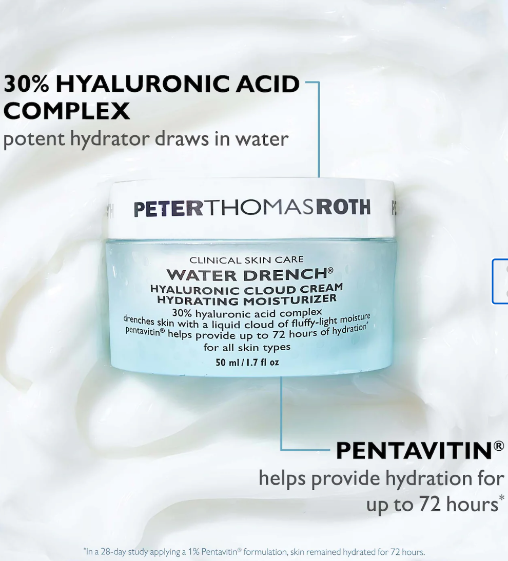 Peter Thomas Roth Water Drench Hyaluronic Cloud Cream - 1.6 fl oz jar