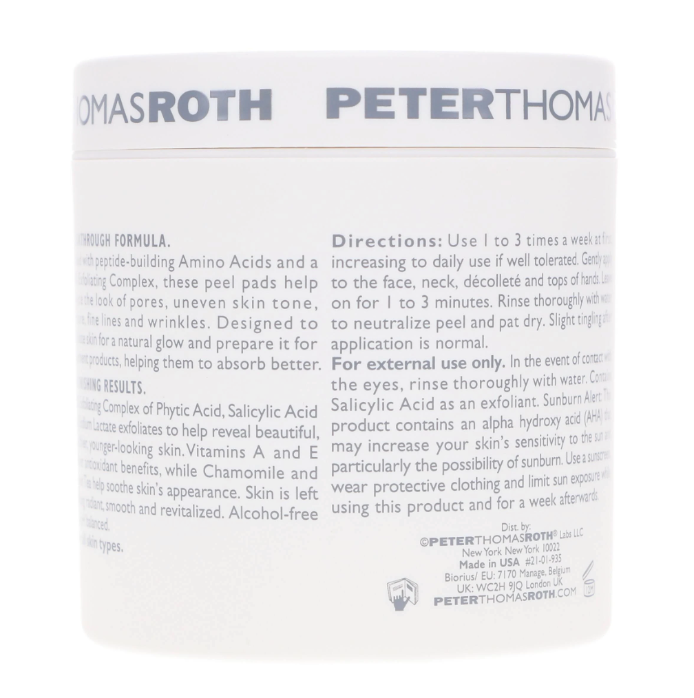 Peter Thomas Roth Peptide 21 Amino Acid Exfoliating Peel Pads