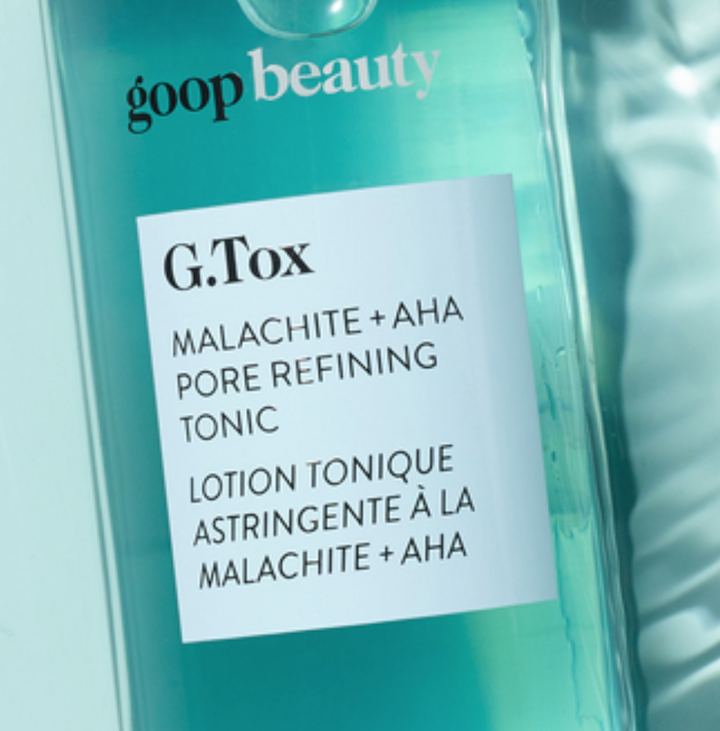 Goop G.Tox Malachite and AHA Pore Refining Tonic