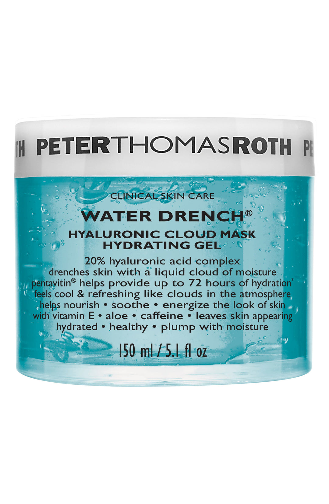 Peter Thomas Roth Water Drench Hyaluronic Cloud Mask Hydrating Gel 5.1 oz