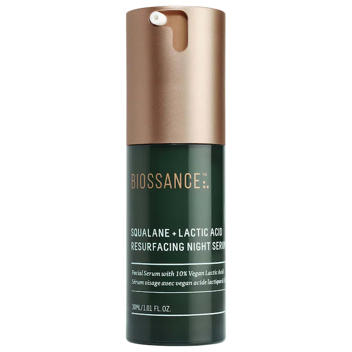 Biossance Squalane + 10% Lactic Acid Resurfacing Night Serum 1.01 oz