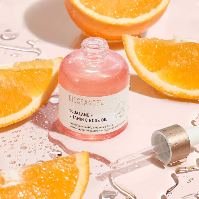 Biossance Squalane + Vitamin C Rose Firming Oil